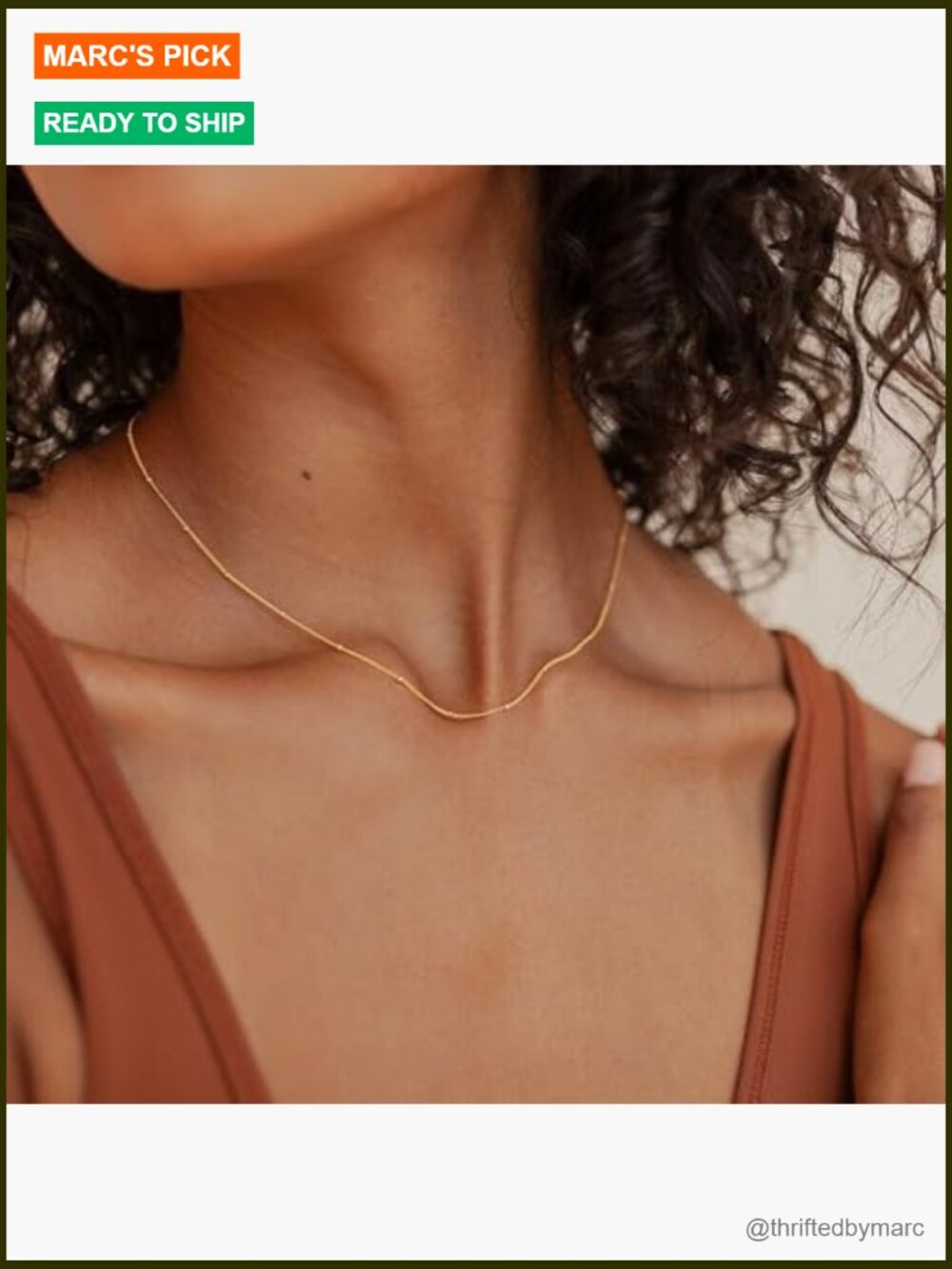 14k Gold Plated Stainless Steel Dainty Layered Necklace Set Waterproof Non - Picture 5 of 7
